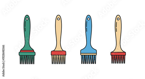 Basting Brush Line creative color design