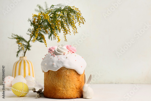 Sweet Easter cake with meri...
