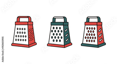Box Grater Line art modern soft tone illustration