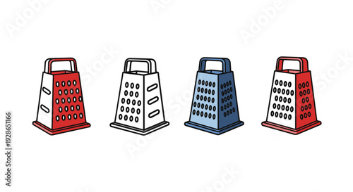 Box Grater Line art soft dynamic tone illustration