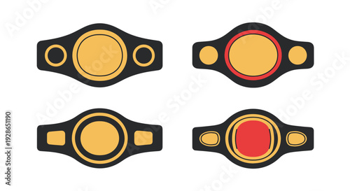 Boxing Belt Line art abstract creative tone vector