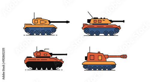 Armored Vehicle Mode abstract dynamic color vector