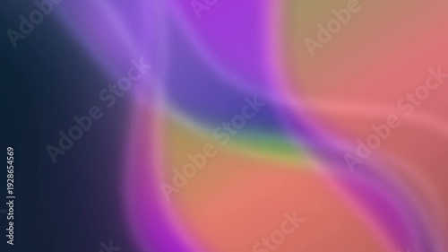 Vibrant Abstract Gradient Background with Smooth Multicolored Waves in Blue, Purple, and Pink Hues Ideal for Creative Designs