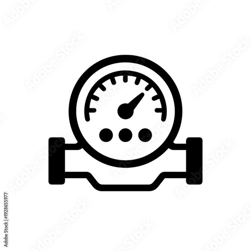 Water Meter Pressure Gauge for Plumbing and Utility Services