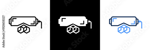 Virtual Reality triple icon