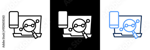 Research triple icon