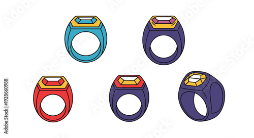 Championship Ring soft clean color vector