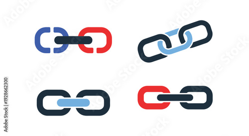 Chain Line art modern soft tone illustration