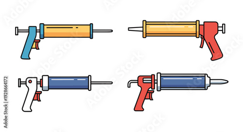 Caulking Gun Line minimal color concept