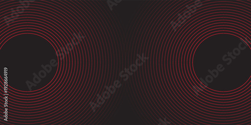 Abstract red glowing geometric lines on a dark background, creating a futuristic and modern design for posters, eps 10