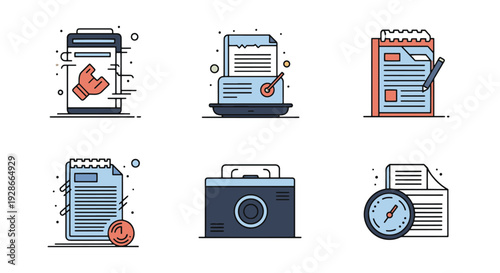 Cinderella Stamps modern bright color illustration