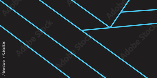 Elegant navy blue 3d banner background with overlap black metal layer. vector