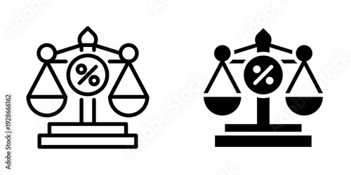 Balance icon, element icon for design branding, print, and digital media