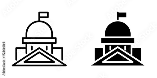 Government icon, element icon for design branding, print, and digital media