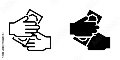 Cash payment icon, element icon for design branding, print, and digital media