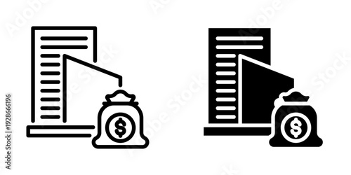 Assets icon, element icon for design branding, print, and digital media
