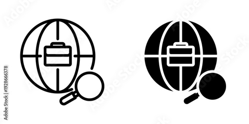 Job seeker icon, element icon for design branding, print, and digital media