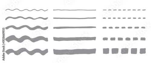 目立つ！手描きの強調・注目ライン素材