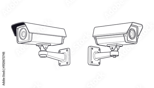 Security camera designs with different mounting options