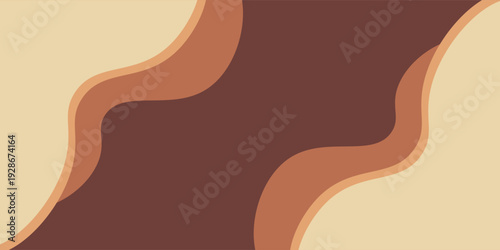 Orange yellow red gradient tone color curve line overlap paper layer vector background with space for artwork design