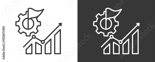 Agile Execution Icon Set Vector Collection Isolated In Black And White
