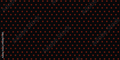 a black background with red polka dot pattern