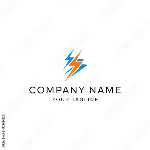 Modern Electric Bolt Logo Design for Energy Company.