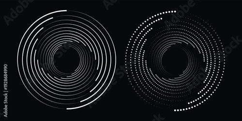 Wallpaper Mural Set black halftone dots background. Modern halftone dots vector, Pop comic style gradient halftone circles set Vector isolated on white background dots pattern. dots circles Torontodigital.ca