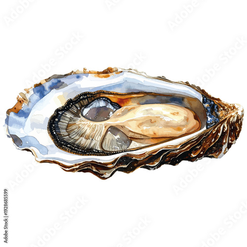 Hand Painted Oyster in Shell