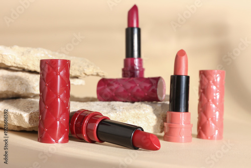Beautiful lipsticks and dec...