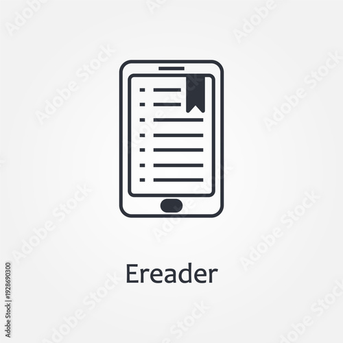 ereader icon symbol illustration vector eps10 logo template design pattern seamless bright minimal design flat design realistic style simple design modern design