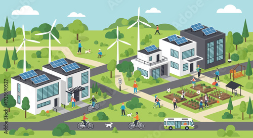 Sustainable Community with Renewable Energy