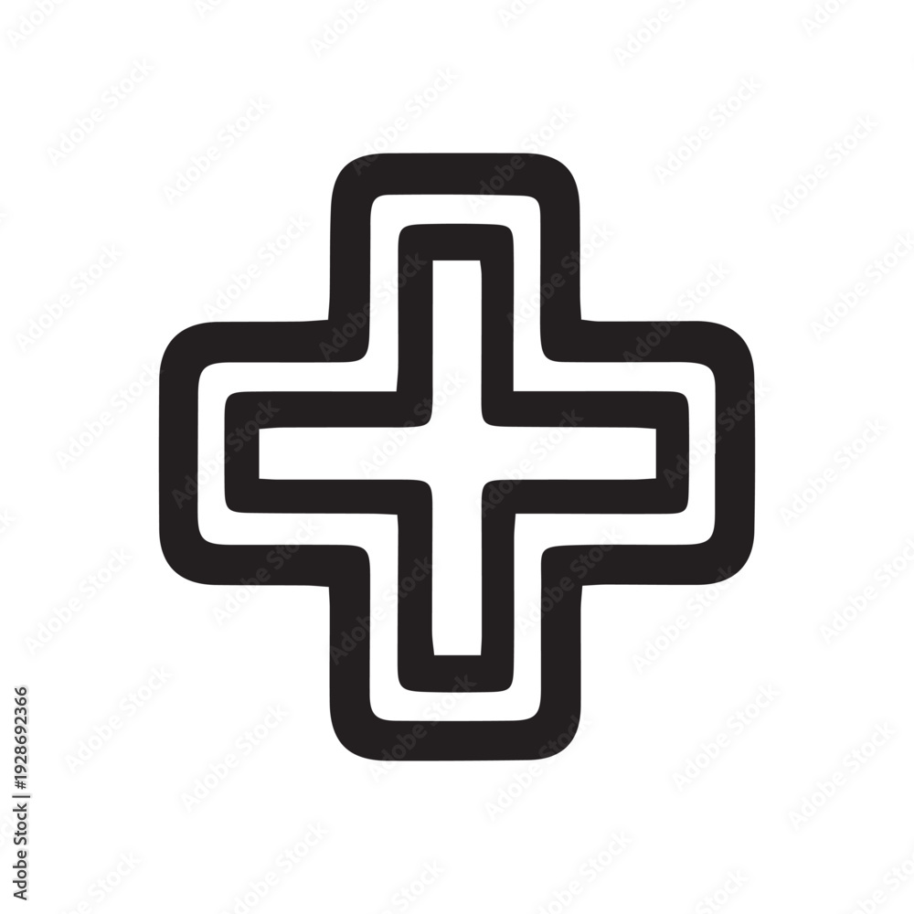 Obraz premium vector plus symbol illustration