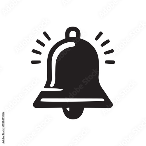 vector illustration of a bell
