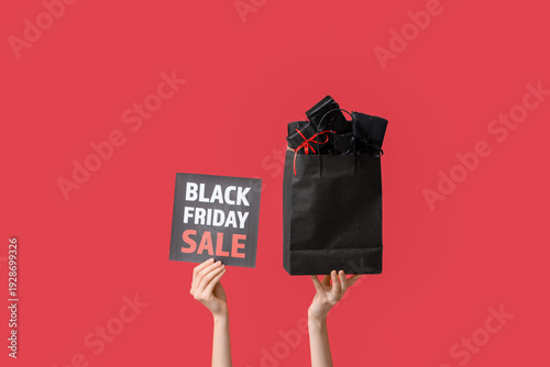 Female hands with shopping ...
