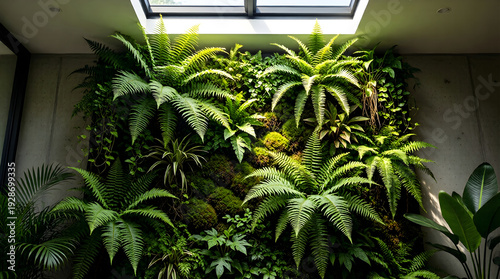 Biophilic Design Living Wall with Preserved Moss Art