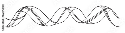 Dynamic abstract lines forming a complex interwoven wave pattern perfect for technology, music, or corporate visual communication projects requiring a modern graphic