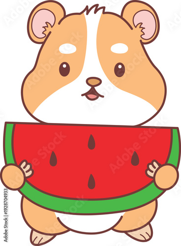 Cute set of hamster sticker with activity. Hamster 