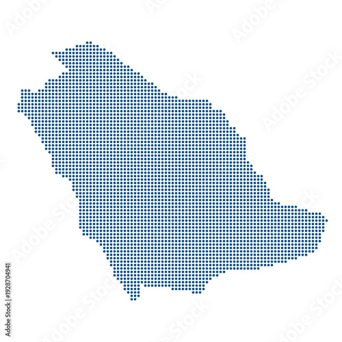 Saudi Arabia Blue Dotted Map Digital Economy Strategy 2026 MW2063 Modernization