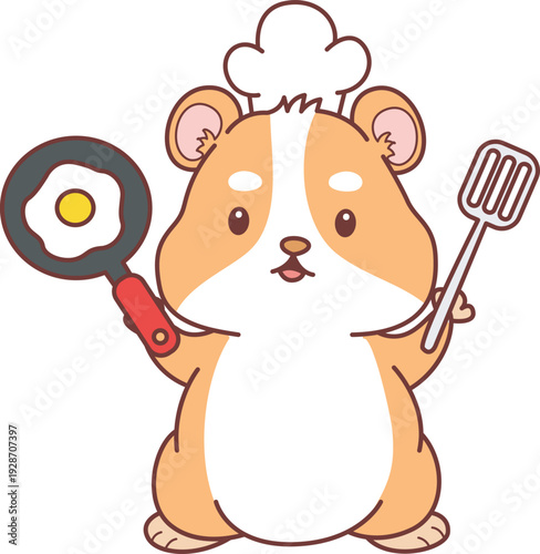 Cute set of hamster sticker with activity. Hamster 