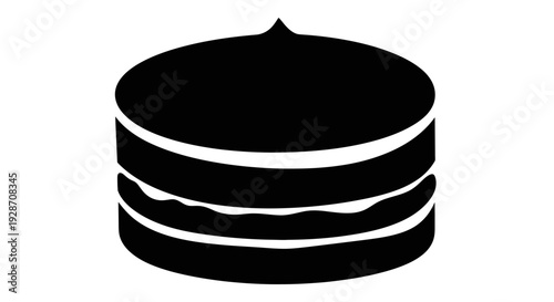 A Simple, Stylized Icon Representing a Layered Cake or Dessert