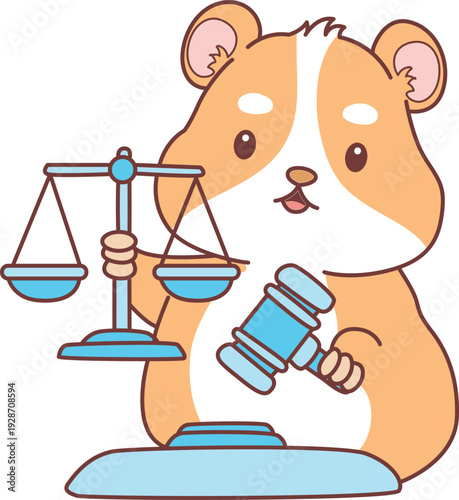 Cute set of hamster sticker with activity. Hamster 