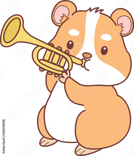 Cute set of hamster sticker with activity. Hamster 