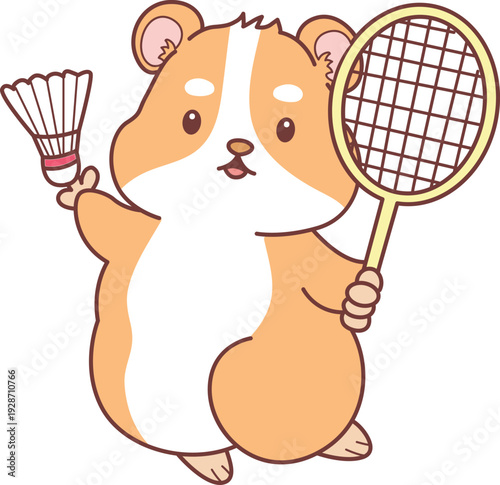 Cute set of hamster sticker with activity. Hamster 