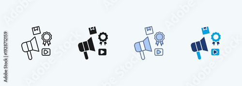 advertisement multiple style icon collection