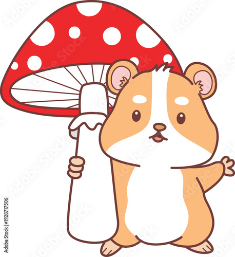 Cute set of hamster sticker with activity. Hamster 