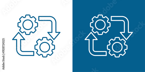 Engine Green And White Icon Style Collection