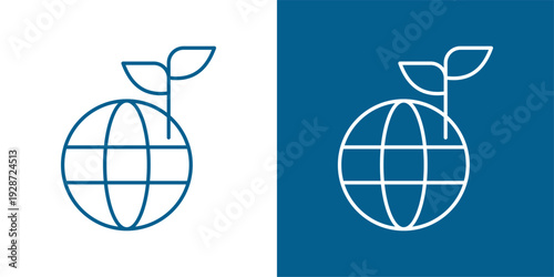 Organic Green And White Icon Style Collection