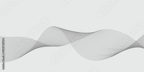 Abstract vector background with black wavy lines. EPS10