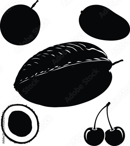 Various fruits including cherries and citrus